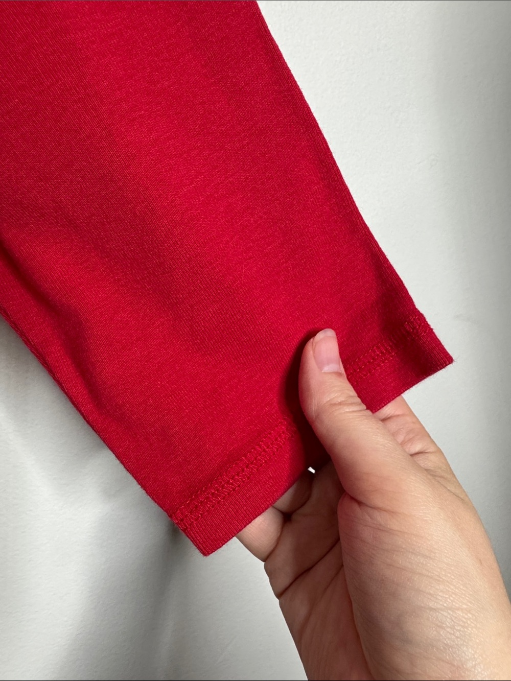 Tommy Hilfiger Vintage Red V‑Neck Long Sleeve Top Stripe Logo Street-style sz XL - Picture 5 of 9